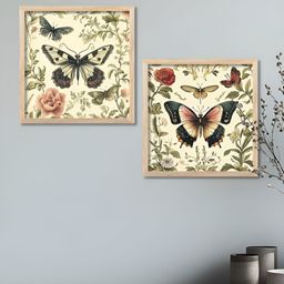 Kotart Brown & Green 2 Pieces Madhubani Printed Wooden Wall Paintings-image-13