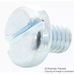 TR FASTENINGS PAN HEAD SLOTTED SCREW, STEEL, M5, PK100, M5 6 PSSTMC Z100 (Pack of 100 Pcs)-image-94