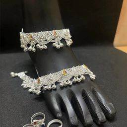 Alloy Silver Jewellery Set (Pack of 1)-image-99