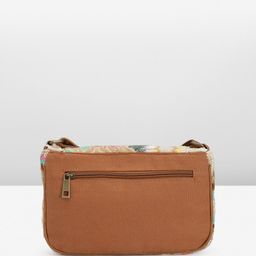 Anouk Geometric Textured Structured Sling Bag with Fringed image 3