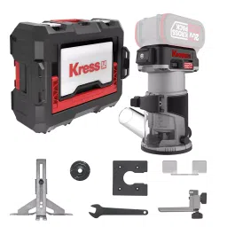 Kress Cordless Router Brushless 20 V 6.35 mm (1/4 inch) Collet Capacity with Accessories, KUD26.91-image-8