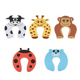 AHC Animal Shape Kids  Safety Door Stopper Pack of 5 - Multicolour-15