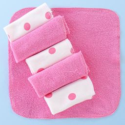 Babuhug Terry Knit Hand and Face Towels Pack of 6- Multicolour-26