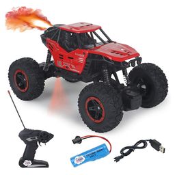 Lattice Remote Control Rock Crawler Mist Smoke Spray Function, High Speed 1:18 RC Car Toys for Boys 2WD Off Road Vehicle Toy Cars for Kids Monster Truck Rock Climbing Car Toy for Kids- Color may vary-0