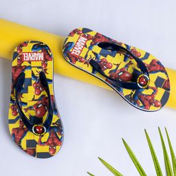 Toothless Marvel Featuring Spiderman Designed Flip Flops - Yellow-image-58