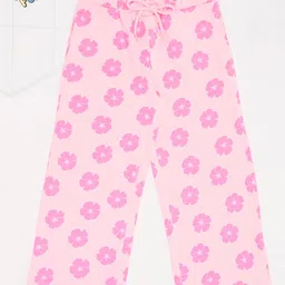 Pantaloons Junior Cotton Knit Floral Printed Pant - Pink-picture-36