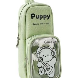 FunBlast Hangable Large Capacity Stylish Pencil Pouch for Kids & Adults - Green-17