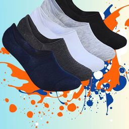 MJE Pack Of 5 Cotton Shoe Liners Socks-image-48