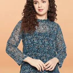 Murcia Floral Print Georgette Top-picture-19
