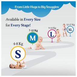 Smart Toddles - Baby Diaper Pants 72 (Size-Medium) With Quick Absorption Technology and Extra Protection | Easy to Pull Up and Remove (White, M, 72, count) image 5