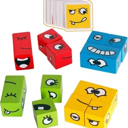Face Changing Game For Kids, Smiley Face Emoji Cube For Kids (Multicolor)-42