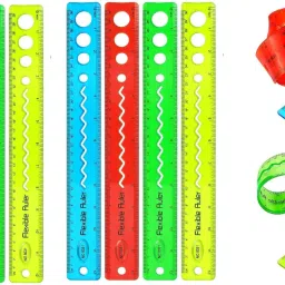 Set of 8 Flexible Unbreakable Ruler (30 cm) Ruler-11