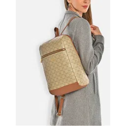 Lavie Womens Beige Mono Cobie Backpack (S)-picture-18