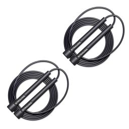 Strauss Pack of 2 Speed Skipping Rope - Black-picture-2