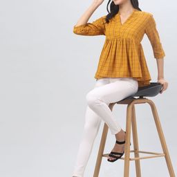 clobug Women Puff Sleeve Empire Top-image-90