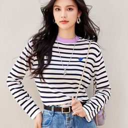 JC Collection Women Striped Pullover-image-88