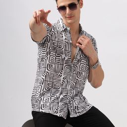 BULLMER Men Standard Opaque Printed Casual Shirt-image-85