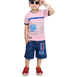Zenat Boys Printed T-shirt with Shorts-picture-19