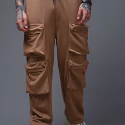 MADSTO Men Baggy-Fit Mid-Rise Track Pants-picture-40