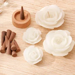 Home Centre Corsica Adelle White & Brown 15 Pieces Home Fragrances Gift Set-38