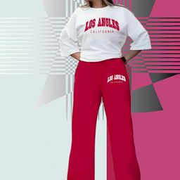 My Swag Printed Pure Cotton Loose Fit T-Shirt With Trousers-image-61
