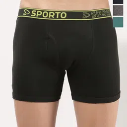 Sporto by Macho Pack Of 4 Mid-Rise Short Trunks-picture-35
