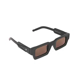 HAMILTANO WINSTON Men Brown Lens & Black Rectangle Sunglasses with UV Protected Lens-image-88
