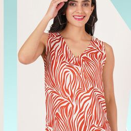 BAESD Women Sleeveless V-Neck Top-image-85