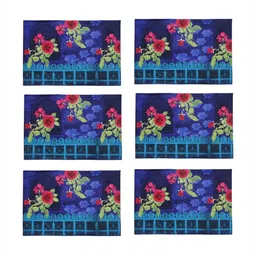 PENTADECO Set Of 6 Blue & Pink Printed Table Placemats image 3