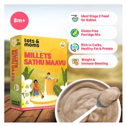 Tots & Moms Foods Millets Sathu Mavu Porridge Mix - 200 gms-15