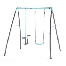 Plum Metal Single Swing And Glider With Mist Feature - Blue-21