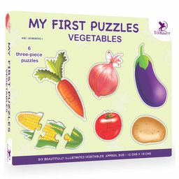 Toy kraft My First Jigsaw Vegetables Puzzle Set of 6 - 3 Piece each-6