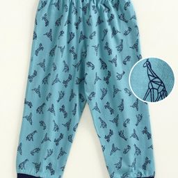Ollypop Full Length Lounge Pant Animal Print - Green-image-49