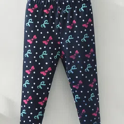Kookie Kids Full Length Leggings Bow Print - Navy-picture-39