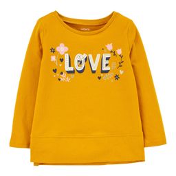 Carter's Love Jersey Top - Mustard-image-62
