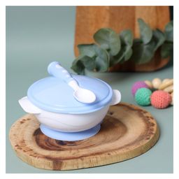 Kicks & Crawl Suction Bowl with Spoon - Blue-15