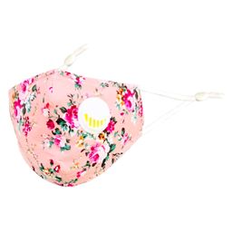 The Little Lookers Anti Pollution Dust Face Mask Printed - Peach-17
