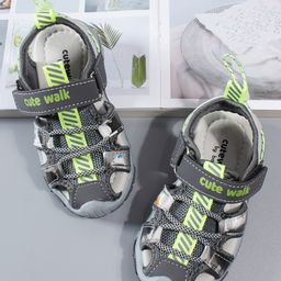 Cute Walk by Babyhug Sandals - Green Grey-image-73