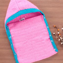 Richhandknits Hooded Towel and Wrapper - Pink-image-49