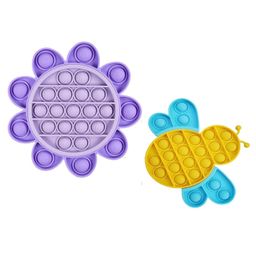 FunBlast Pop Bubble Stress Relieving Silicone Pop It Fidget Toy Pack of 2 - Multicolor-17