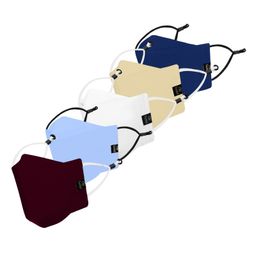 CENWELL Cotton Reusable & Washable Masks For Adults Multicolor -  Pack of 5-16
