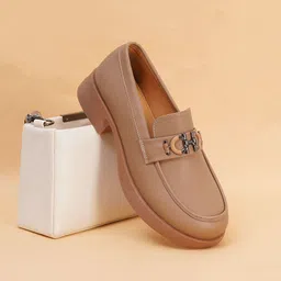 Sherrif Shoes Women Slip-On Loafers with Buckles-picture-23