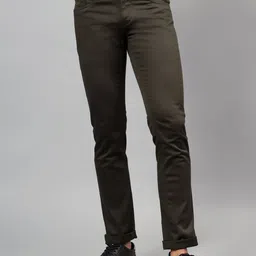 Cantabil Men Self-Design Non-Pleated Casual Trouser-6