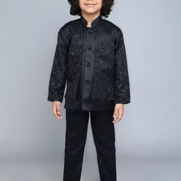 FOURFOLDS Boys Embroidered 2-Piece Suit-picture-12