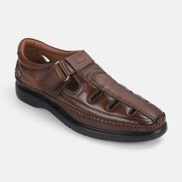 Mochi Men Leather Buckle Fisherman Sandals-image-64