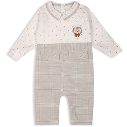 MeeMee Infants Checked Cotton Romper-22