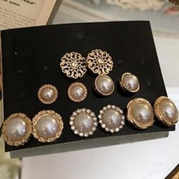 Vembley Gold-Plated Stud Earrings-image-76