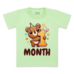 Arvesa Kids Typography Printed Applique T-shirt-picture-42