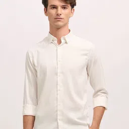 Espanshe Slim Fit Button-Down Collar Cotton Casual Shirt-image-104