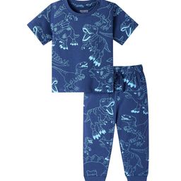 Honeyhap Boys Printed Pure Cotton Night suit-picture-34